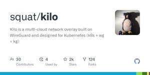 Thumbnail of GitHub - squat/kilo: Kilo is a multi-cloud network overlay built on WireGuard and designed for Kubernetes (k8s + wg = kg)