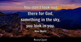 Thumbnail of Alan Watts - You don't look out there for God, something...