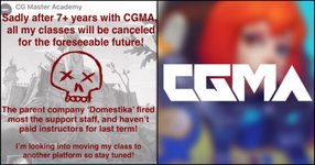 Thumbnail of CGMA Might Be on the Verge of Shutting Down, Instructors Warn