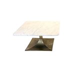 Thumbnail of Mid-Century Italian Brass Coffee Table with Carrara Marble Top (Two Available) | Official Tara Shaw