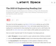 Thumbnail of The 2025 AI Engineering Reading List