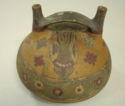 Thumbnail of Double Spout and Bridge Bottle with Snake - Paracas - The Metropolitan Museum of Art
