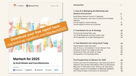 Thumbnail of Martech for 2025: A brand-new, 108-page report on AI use cases, stack foundations, and market structure