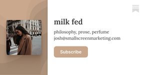 Thumbnail of milk fed | caitlyn | Substack