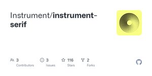 Thumbnail of GitHub - Instrument/instrument-serif
