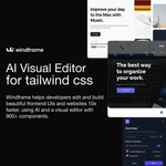 Thumbnail of Windframe - Advanced Tailwind CSS page builder | Tailwind builder | Tailwind Editor | Visual Builder