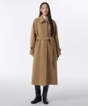 Thumbnail of MUSINSA | MUSINSA STANDARD WOMAN Women's Cashmere Blend Balmacaan Robe Coat [Camel]
