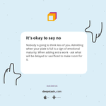 Thumbnail of It's okay to say no