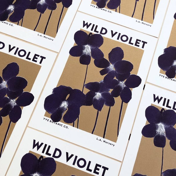 Thumbnail of Wild Violet Illustration Riso Print By Yve Print Co.