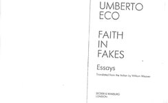 Thumbnail of Umberto Eco, "Dreaming of the Middle Ages," from Travels in Hyperreality | Are.na