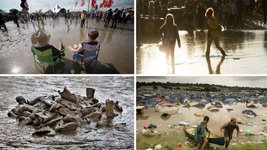 Thumbnail of Glastonbury's muddy years: the festival’s worst weather in pictures