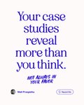 Thumbnail of Matt Przegietka on LinkedIn: Your case studies reveal more about you than you think. (Not only your… | 12 comments
