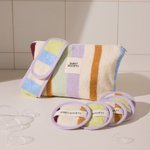 Thumbnail of Tommy Cotton - Poppy Stripe Cosmetic Bag Set | Sheet Society