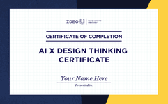 Thumbnail of AI x Design Thinking Certificate