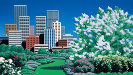 Thumbnail of City Garden by Hiroshi Nagai [2560x1440] : r/wallpapers