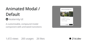 Thumbnail of 21st.dev - Discover, share, and craft UI components