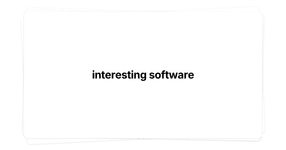 Thumbnail of interesting software