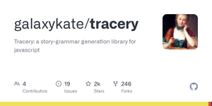 Thumbnail of GitHub - galaxykate/tracery: Tracery: a story-grammar generation library for javascript