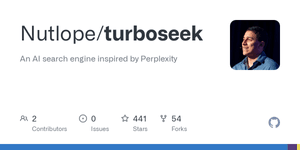 Thumbnail of GitHub - Nutlope/turboseek: An AI search engine inspired by Perplexity