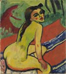 Thumbnail of Girl. Sitting Female Nude, 1910 - Max Pechstein - WikiArt.org
