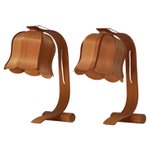 Thumbnail of Pair of Swedish Pinewood "Flower" Table Lamps by Jan Wickelgren, Aneta, 1970s