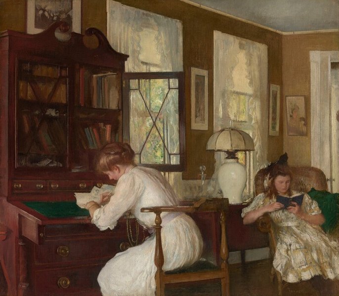 Thumbnail of Josephine and Mercie by Edmund Charles Tarbell