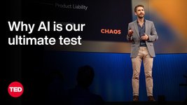 Thumbnail of Why AI Is Our Ultimate Test and Greatest Invitation | Tristan Harris | TED