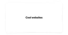 Thumbnail of Cool websites