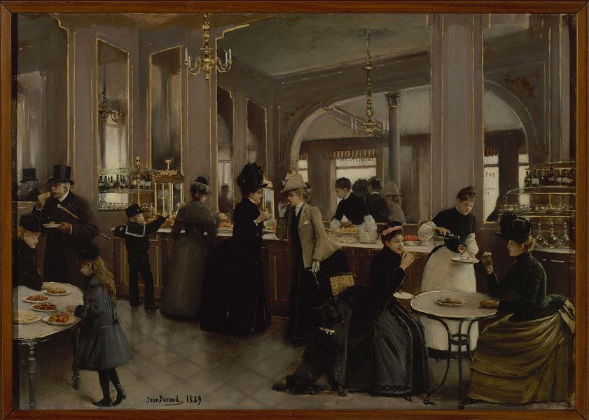 Thumbnail of File:Béraud - La pâtisserie Gloppe, 1889.jpg - Wikimedia Commons