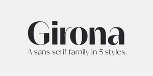 Thumbnail of Girona – Elegant, Contrasting Sans-Serif Font Family