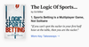 Cover of The Logic Of Sports Betting | Summary, Quotes, FAQ, Audio