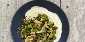 Thumbnail of Roasted Broccolini with Garlic-Shallot Confit and Whipped Ricotta