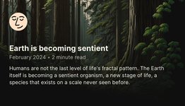 Thumbnail of Earth Is Becoming Sentient