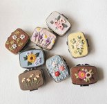 Thumbnail of Mini Pill Box with Floral Embroidery - Travel Medicine Holder,Portable Embroidered Pill Case - Handmade Medicine Orga… in 2025 | Handmade gifts, Floral embroidery, Handmade
