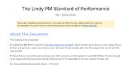 Thumbnail of The Lindy PM Standard of Performance