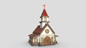 Thumbnail of medieval church 3d model low poly - Google Search