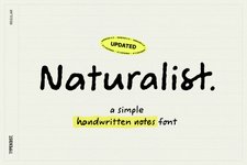 Thumbnail of Naturalist Handwriting Font