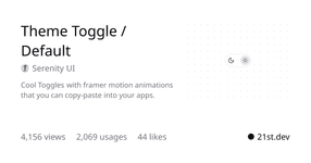 Thumbnail of 21st.dev - Discover, share, and craft UI components