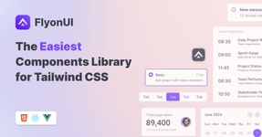 Thumbnail of FlyonUI - Free Tailwind CSS Components Library
