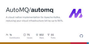 Thumbnail of GitHub - AutoMQ/automq: A cloud native implementation for Apache Kafka, reducing your cloud infrastructure bill by up to 90%.