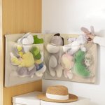 Thumbnail of Iliya Wall Storage Bag, Breathable Mesh Organizer, Large Capacity Hanging Pocket, Clothes Toys Magazines Holder, Beige Oxford Cloth, Home Organization, Easy Installation, Decorative Solution - Walmart.com