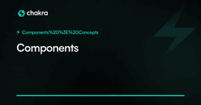 Thumbnail of Components | Chakra UI