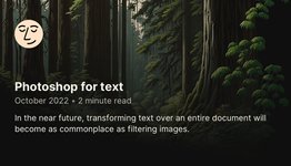 Thumbnail of Photoshop for text