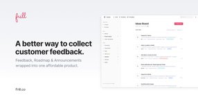 Thumbnail of Frill - A Customer feedback, Roadmap and Announcements tool.