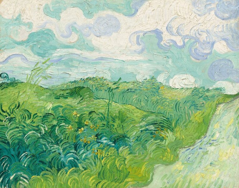 Thumbnail of Green Wheat Fields, Auvers by Vincent van Gogh