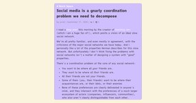 Thumbnail of Social media is a gnarly coordination problem we need to decompose - A Warm Space