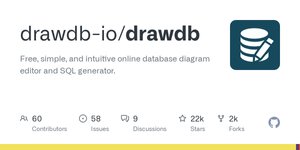 Thumbnail of GitHub - drawdb-io/drawdb: Free, simple, and intuitive online database diagram editor and SQL generator.