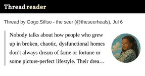 Thumbnail of Thread by @theseerheals on Thread Reader App