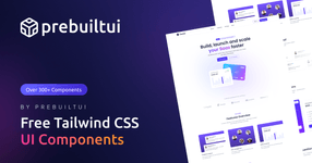 Thumbnail of PrebuiltUI - Free Tailwind CSS Components & UI Templates