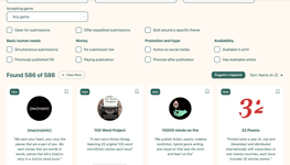 Thumbnail of Free database of 3000+ literary magazines to submit to
